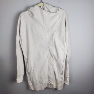 Lululemon On The Daily Hoodie Heathered Cashew Size 10
